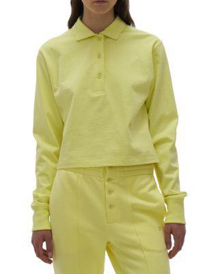 商品Helmut Lang|Long-Sleeve Polo Sweater,价格¥509,第1张图片