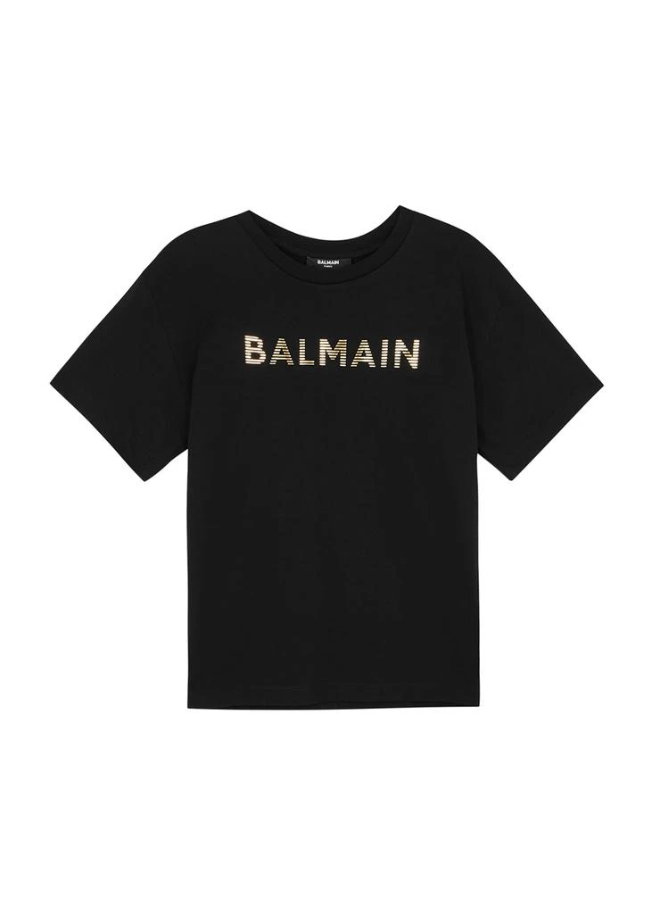 商品Balmain|KIDS Logo cotton T-shirt (6-10 years),价格¥661,第1张图片