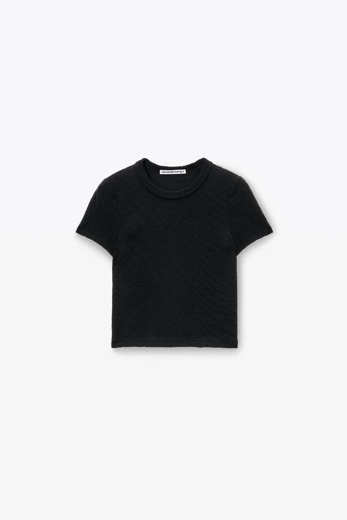 商品Alexander Wang|Logo Jacquard Short Sleeve Baby Tee,价格¥1942,第3张图片详细描述