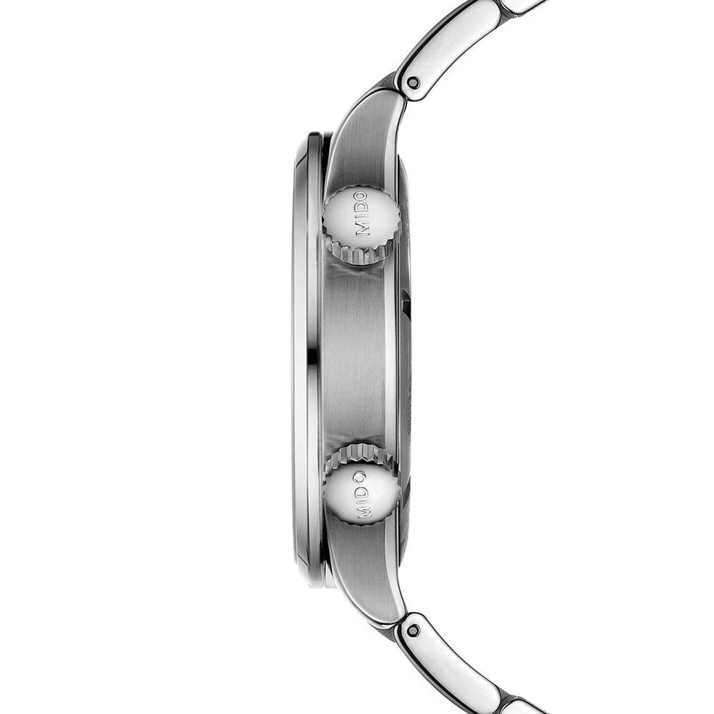 商品MIDO|Men's Swiss Automatic Multifort Stainless Steel Bracelet Watch 42mm,价格¥9818,第2张图片详细描述