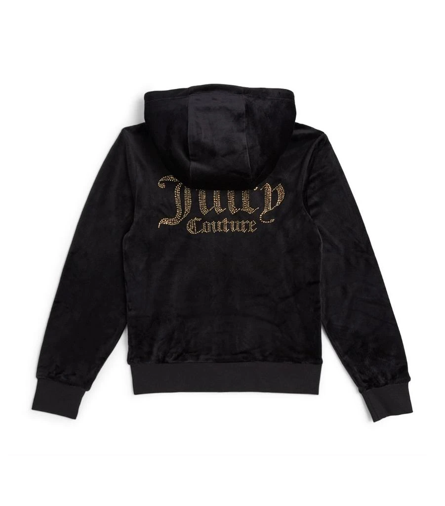 商品Juicy Couture|Velour Diamanté Logo Hoodie (7-16 Years),价格¥756,第2张图片详细描述