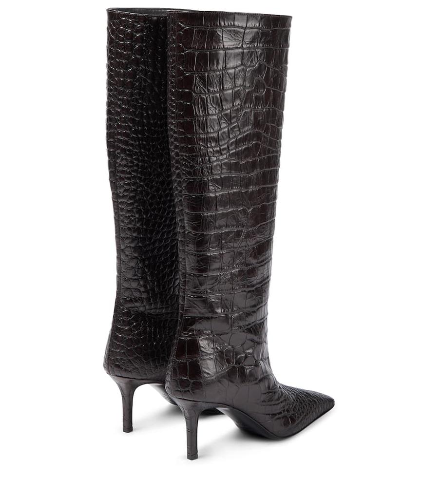 鳄鱼纹路皮革靴子商品第3张图片规格展示