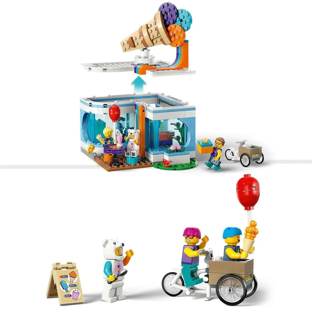 商品LEGO|LEGO City: Ice-Cream Shop Set with Toy Cart Bike (60363),价格¥328,第5张图片详细描述