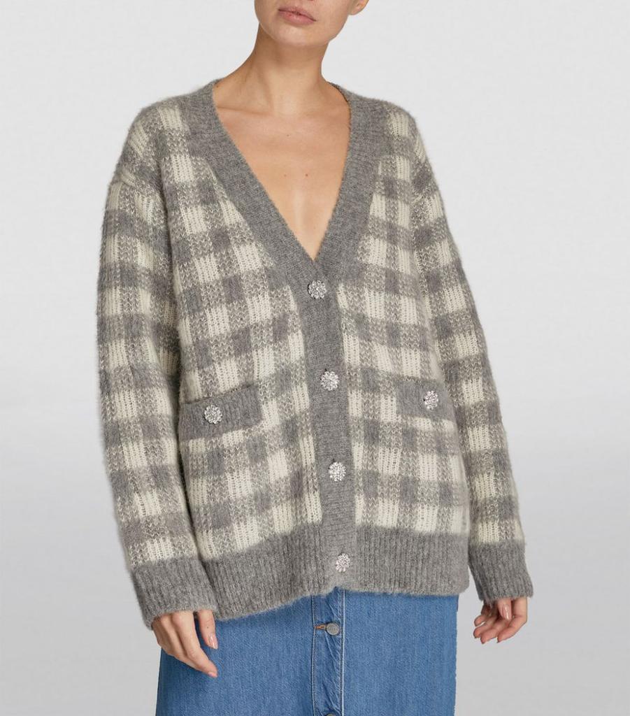 商品Sandro|Oversized Check Cardigan,价格¥3659,第5张图片详细描述