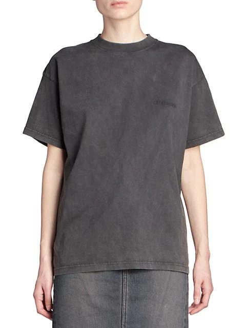 商品Balenciaga|Embroidered Logo T-Shirt,价格¥4246,第5张图片详细描述