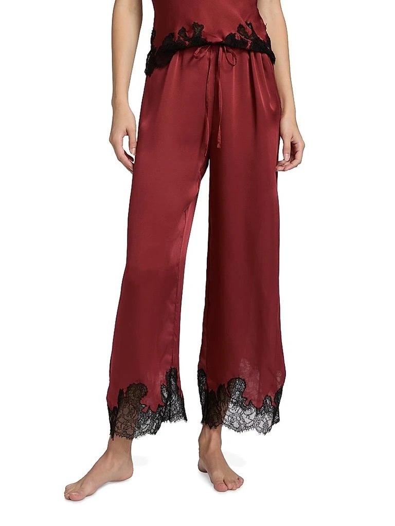 商品Kiki De Montparnasse|Giselle Lace-Trim Silk Pajama Pants,价格¥4611,第3张图片详细描述
