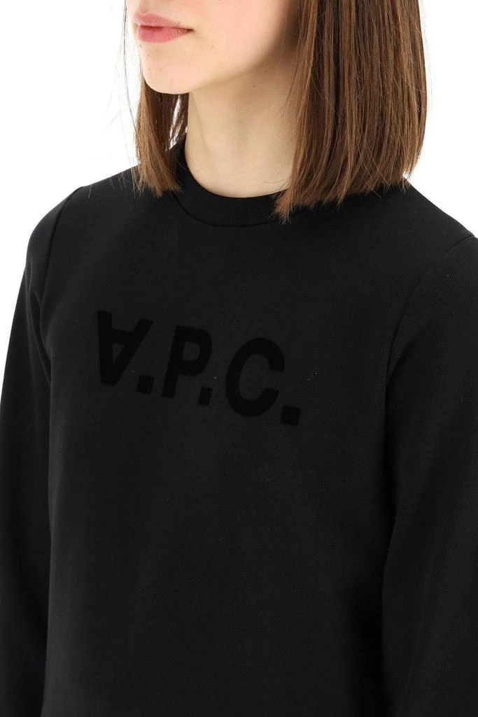 商品A.P.C.|V.P.C. FLOCK LOGO SWEATSHIRT,价格¥508,第5张图片详细描述