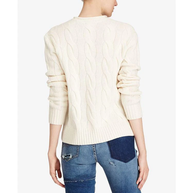 商品Ralph Lauren|Cable Wool Cashmere Blend Roll-Neck Cotton Sweater,价格¥659,第2张图片详细描述