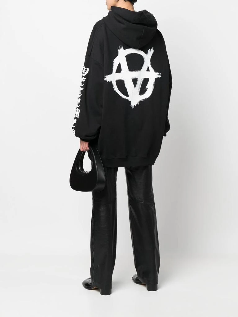 商品Vetements|Double anarchy logo hoodie,价格¥3001,第3张图片详细描述
