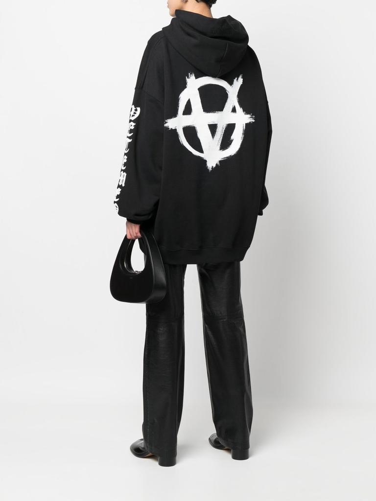 商品Vetements|Double anarchy logo hoodie,价格¥3292,第5张图片详细描述