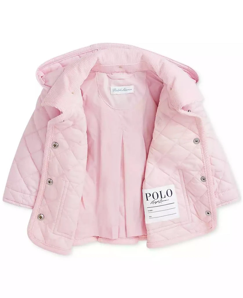商品Ralph Lauren|Baby Girls Quilted Hooded Coat,价格¥595,第3张图片详细描述