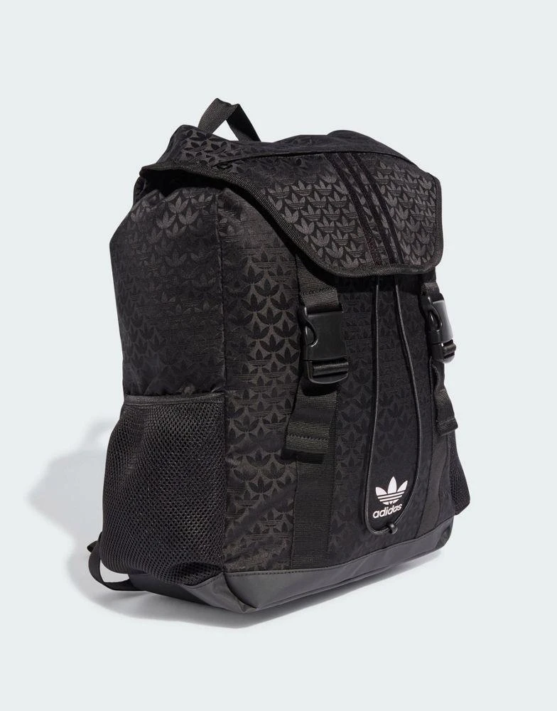 商品Adidas|adidas Trefoil Monogram Jacquard Backpack in black,价格¥488,第3张图片详细描述