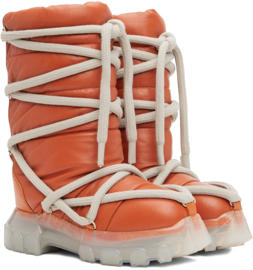 商品Rick Owens|Orange Lunar Tractor Boots,价格¥8700,第4张图片详细描述