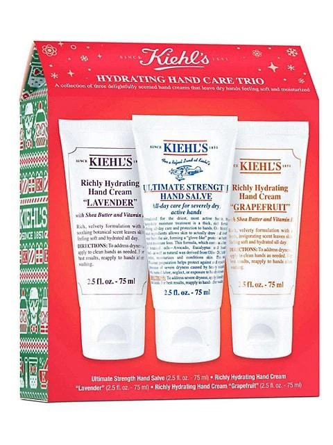 商品Kiehl's|Hydrating Hand Care 3-Piece Hand Cream & Salve Set,价格¥198,第1张图片