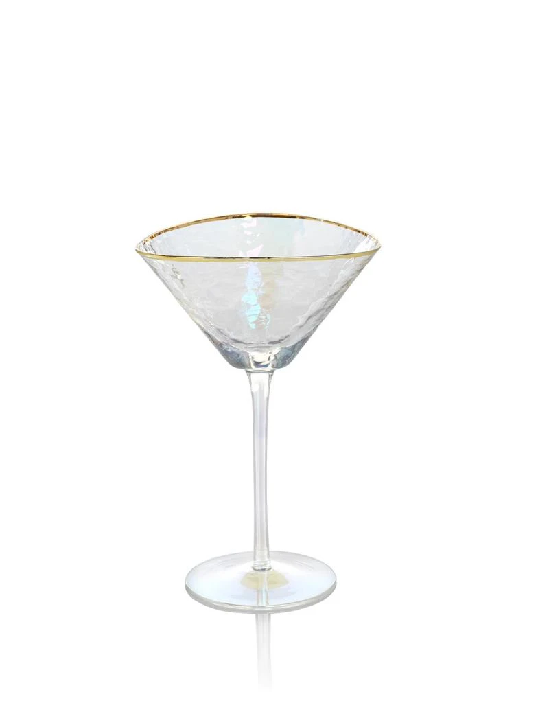 商品Zodax|Kampari Triangular Martini Glasses with Gold Rim, Set of 4,价格¥638,第1张图片