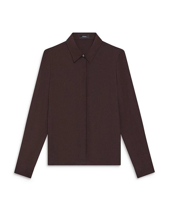 商品Theory|Classic Fitted Silk Shirt,价格¥837,第5张图片详细描述