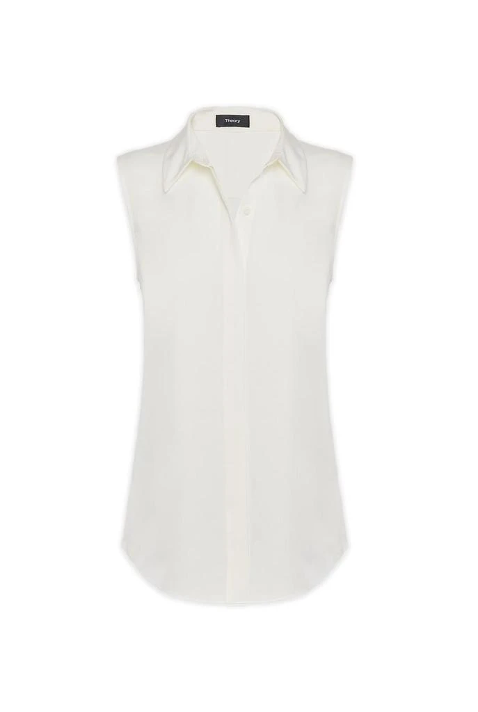 商品Theory|Silk sleeveless shirt,价格¥2121,第1张图片