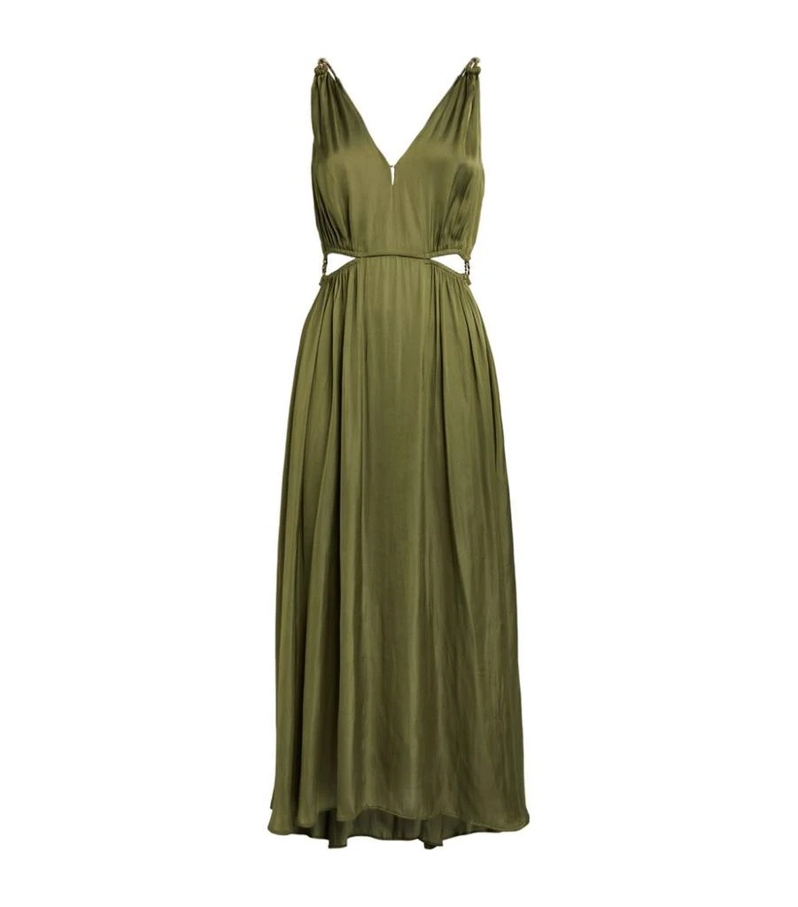 商品Maje|Satin Midi Dress,价格¥2176,第1张图片