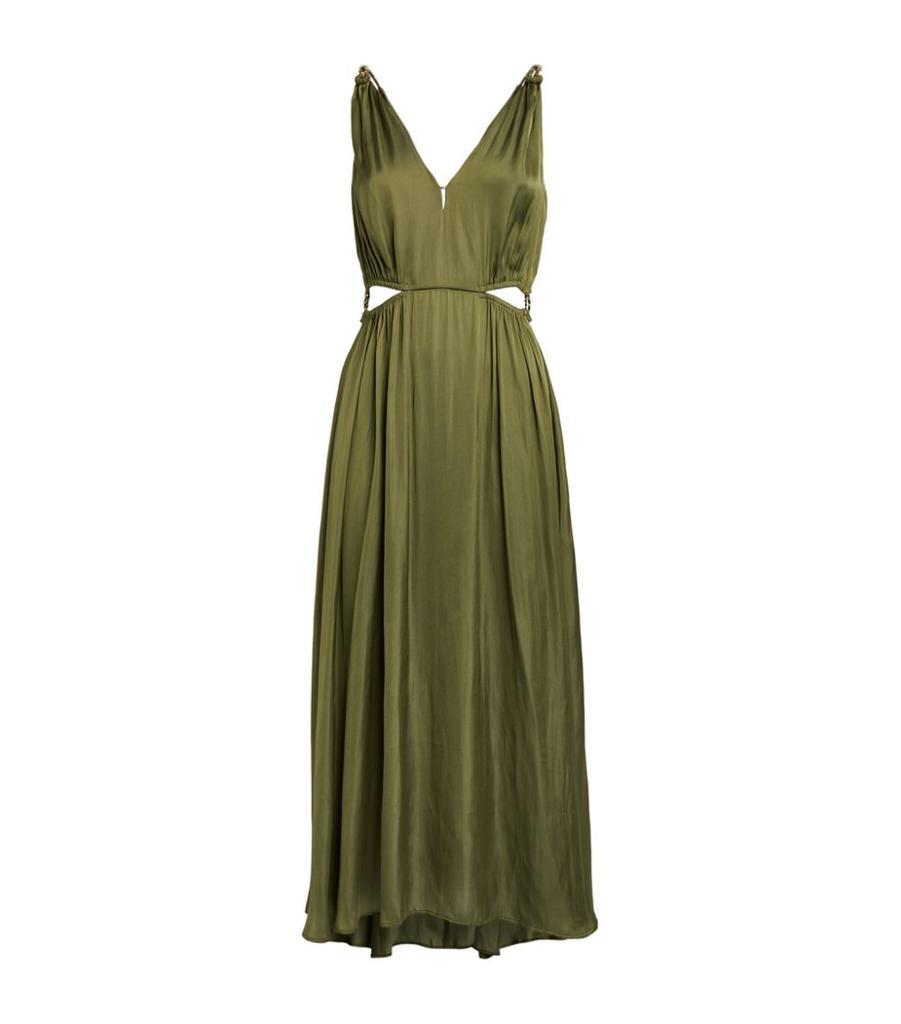 商品Maje|Satin Midi Dress,价格¥1947,第1张图片