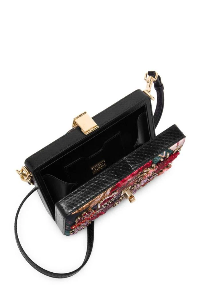 商品Dolce & Gabbana|Dolce Embellished Leather Box Clutch,价格¥26020,第2张图片详细描述