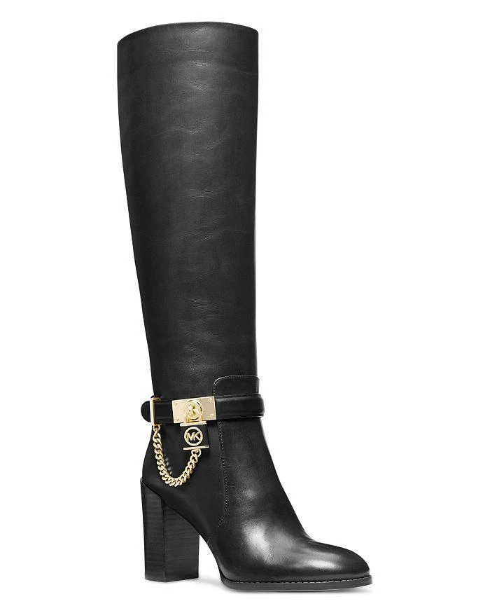 商品Michael Kors|Women's Hamilton Block Heel To the Knee Boots,价格¥1783,第1张图片