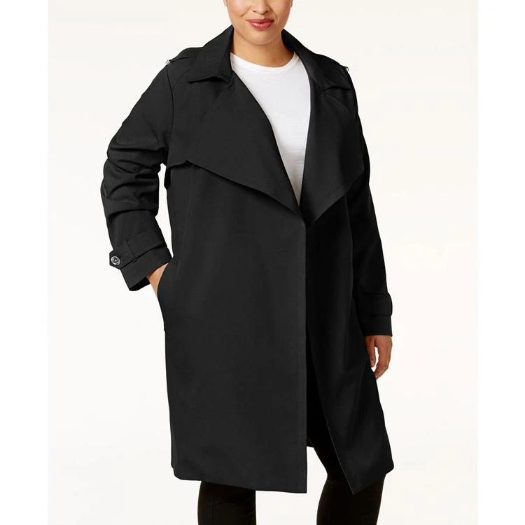 商品Michael Kors|MICHAEL  Plus Size Draped Trench Coat,价格¥1196,第1张图片