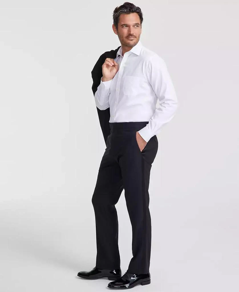 商品Brooks Brothers|B by Brooks Brother Men's Classic-Fit Wool Blend Tuxedo Suit Pants,价格¥1424,第2张图片详细描述