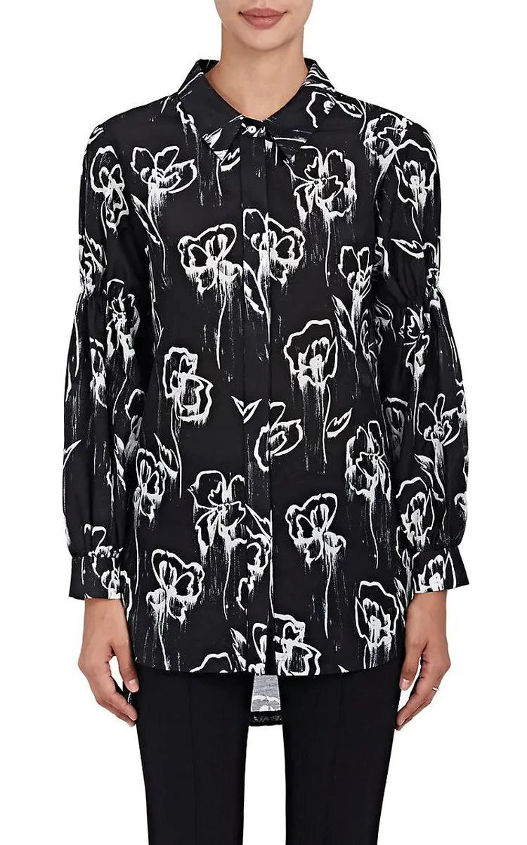 商品MANNING CARTELL|Floral Cotton-Silk Voile Blouse,价格¥1831,第5张图片详细描述