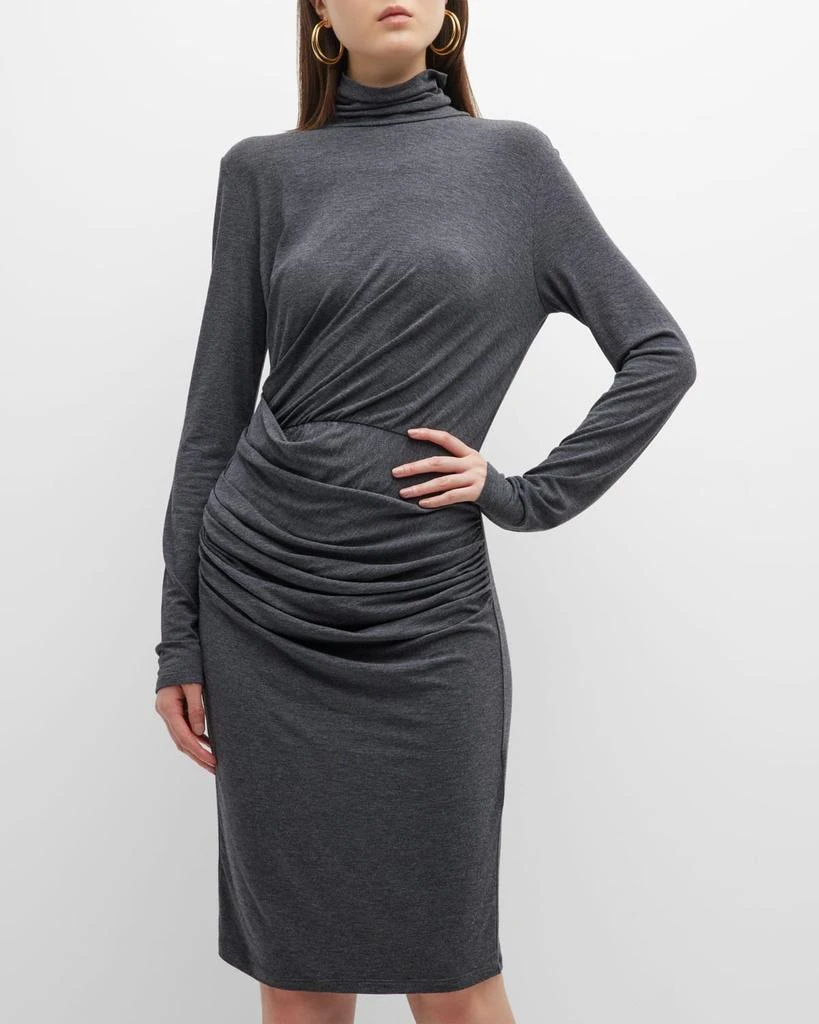 商品Marella|Igloo Ruched Turtleneck Midi Dress,价格¥720,第1张图片