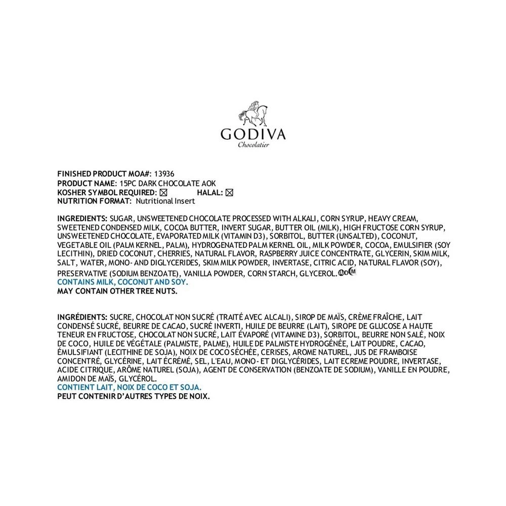 商品Godiva|Godiva 15颗巧克力礼盒,价格¥239,第5张图片详细描述