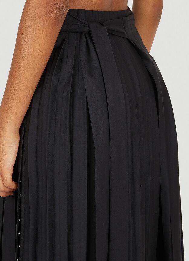 Pleated Apron Skirt in Black商品第6张图片规格展示