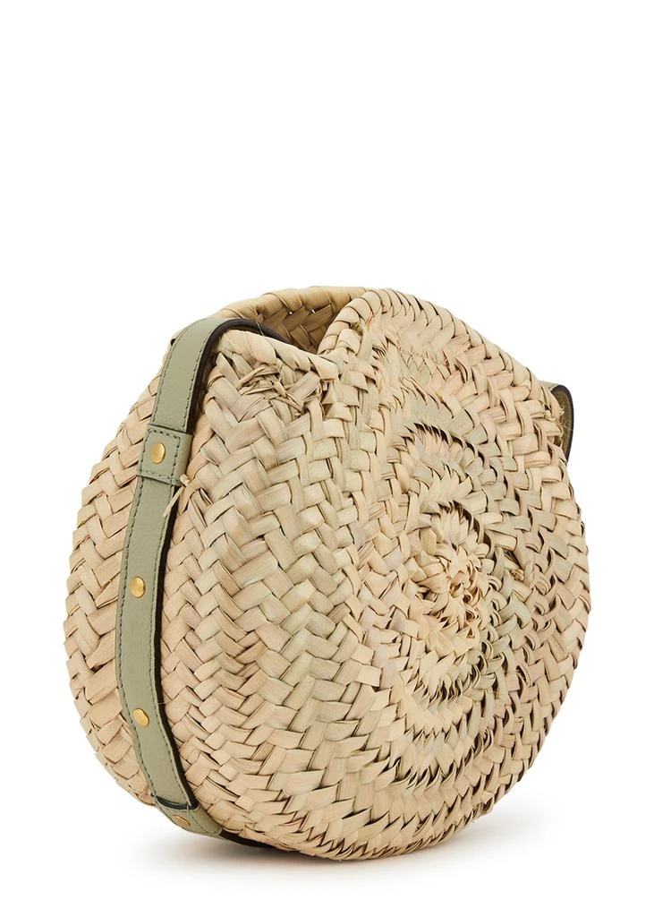 商品Chloé|Marcie raffia and leather saddle bag,价格¥7109,第2张图片详细描述