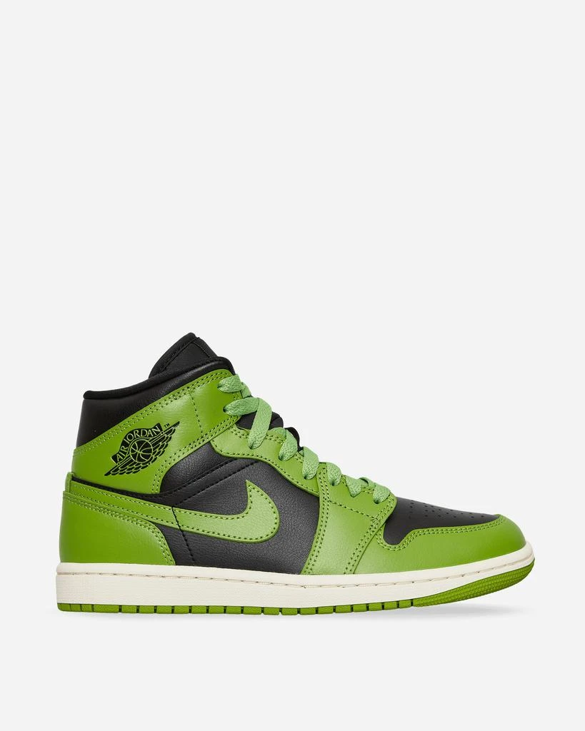 商品Jordan|WMNS Air Jordan 1 Mid Sneakers Black / Altitude Green,价格¥1014,第2张图片详细描述