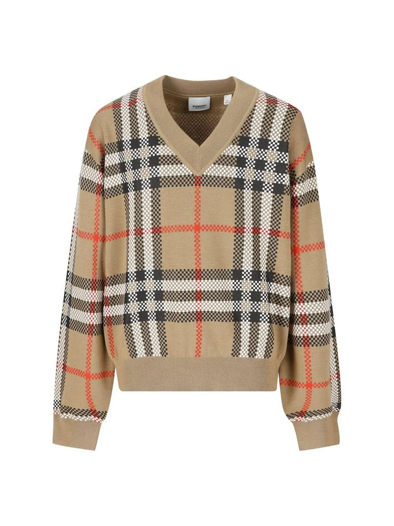 商品Burberry|Burberry Kids Checked Sweater,价格¥1840,第1张图片