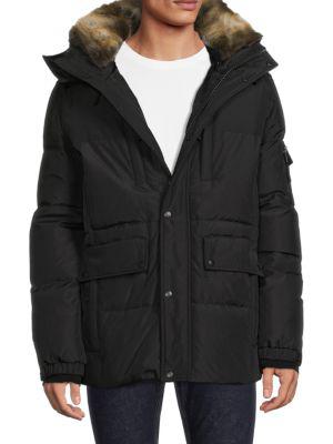 Voyager Faux Fur Trim Down Puffer Jacket商品第1张图片规格展示