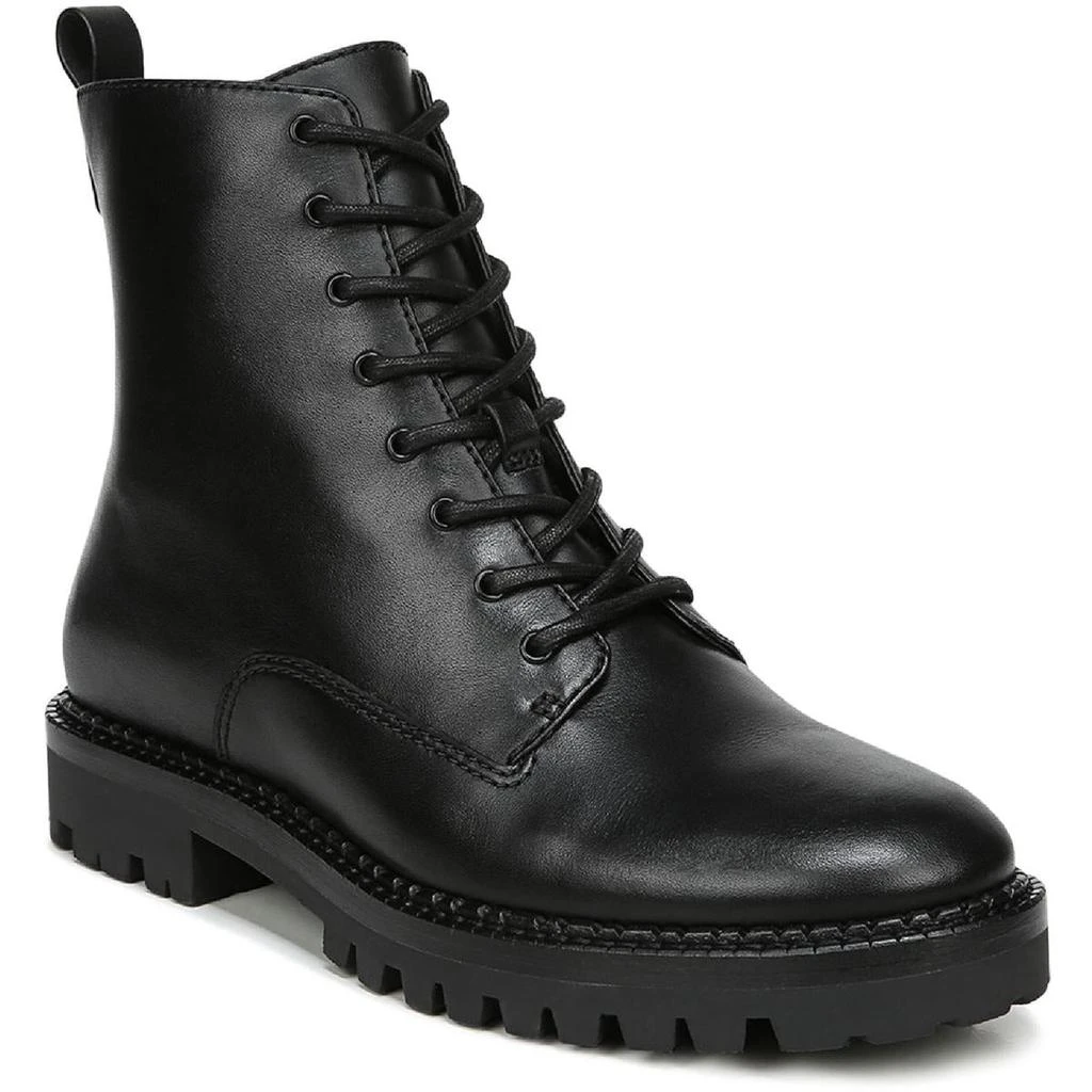 商品Vince|Vince Womens Cabria Leather Ankle Combat & Lace-up Boots,价格¥990,第1张图片