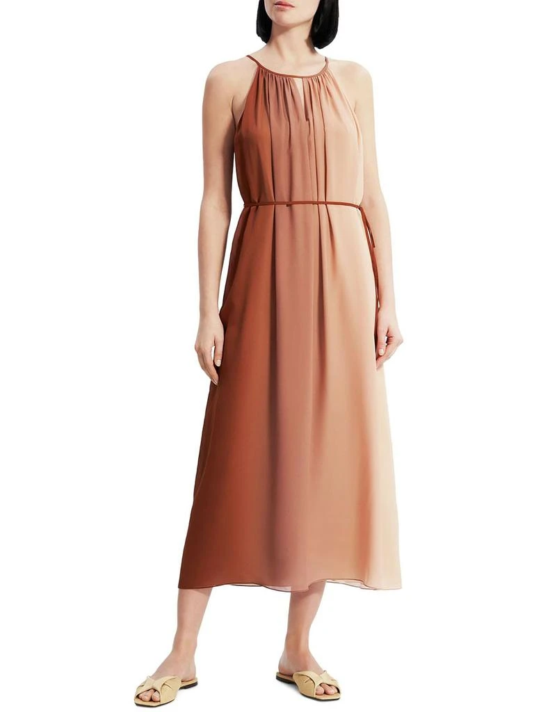 商品Theory|Womens Silk Maxi Halter Dress,价格¥1027,第1张图片