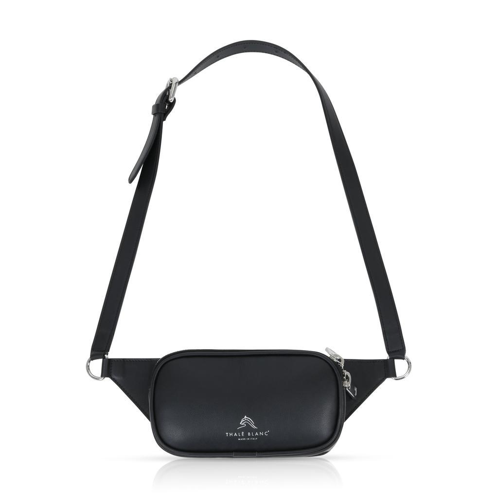 商品Thale Blanc|Unisex Belt Bag: Designer Handbag in Black Leather,价格¥4510,第1张图片