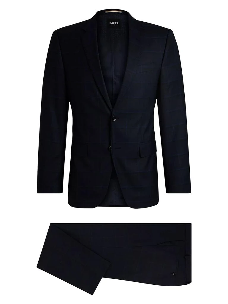 商品Hugo Boss|Slim Fit Suit in Checked Wool,价格¥5601,第1张图片