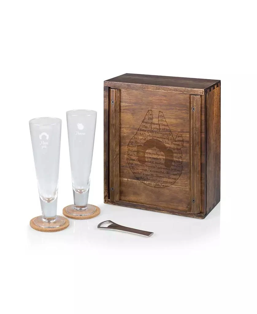 商品Legacy|Star Wars Han and Leia Beverage Glass Gift Set, 6 Pieces,价格¥943,第1张图片