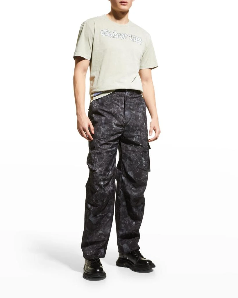 商品Alexander McQueen|Men's Nature Camo Ripstop Track Pants,价格¥1241,第3张图片详细描述