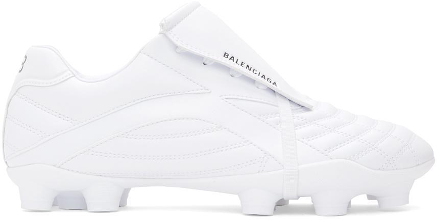 商品Balenciaga|White Soccer Sneakers,价格¥5546,第1张图片