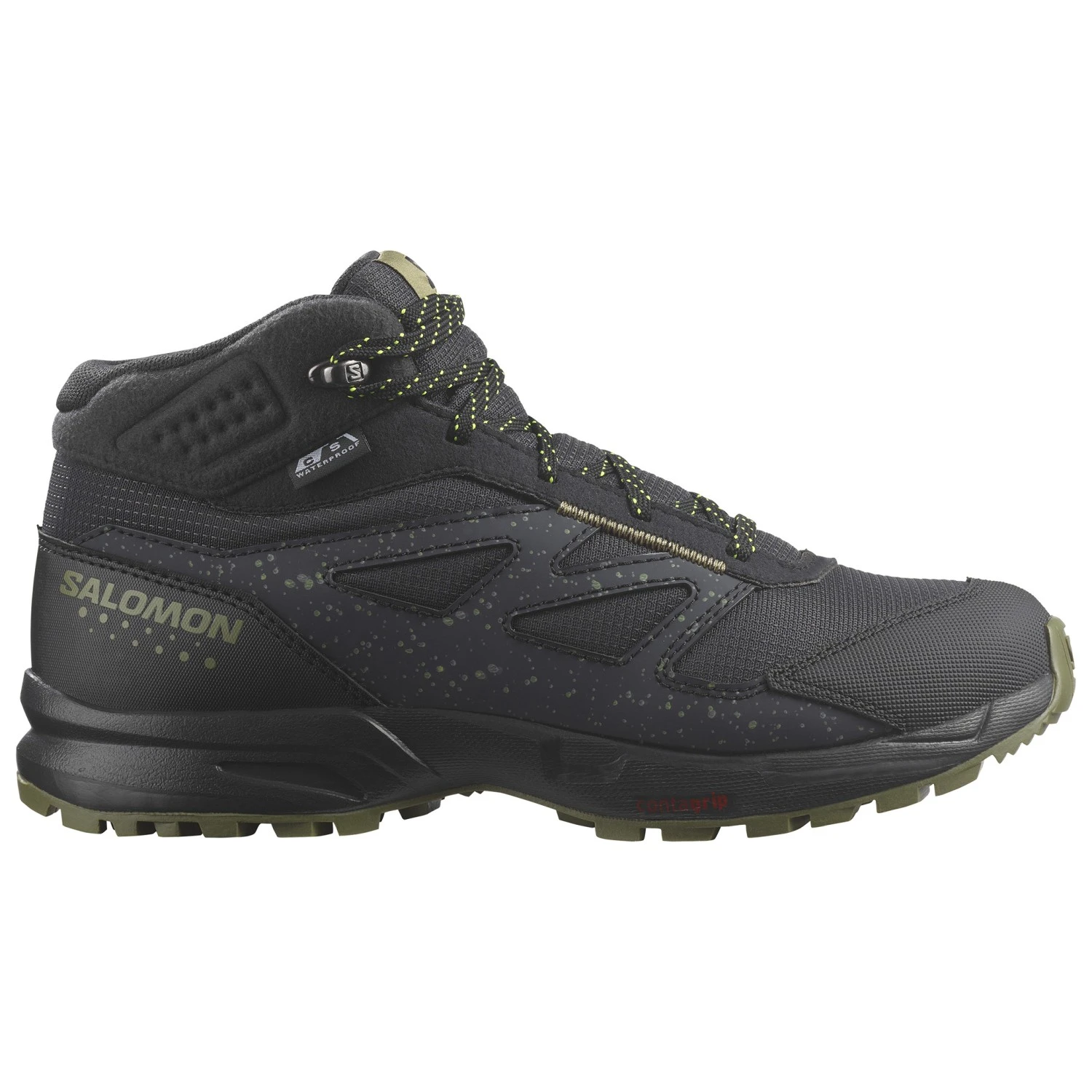 商品【预售7天】 Salomon|Salomon 男童童靴 7023020PHANTOMBLACKSAFETYYELLOW 花色,价格¥1026,第1张图片