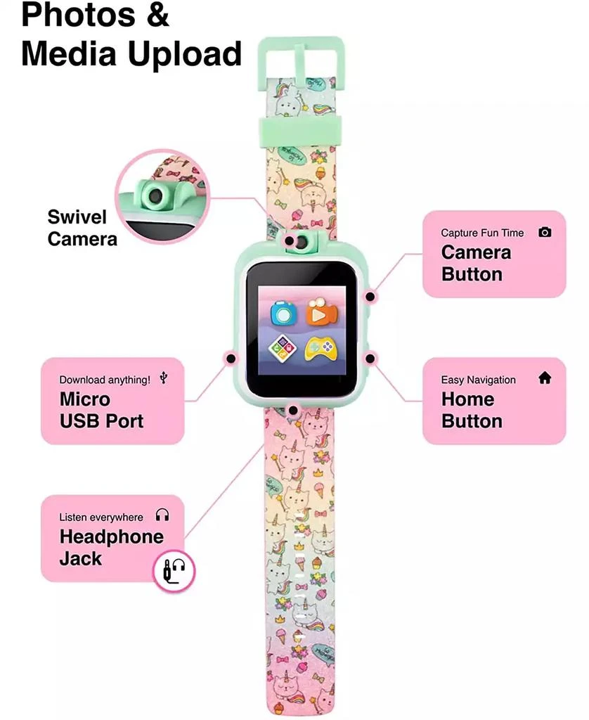 商品Playzoom|2 Kids Multicolor Silicone Strap Smartwatch,价格¥187,第5张图片详细描述