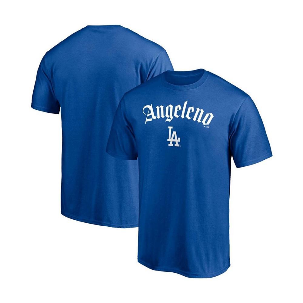 商品Fanatics|Men's Royal Los Angeles Dodgers Hometown Angeleno T-shirt,价格¥157,第1张图片