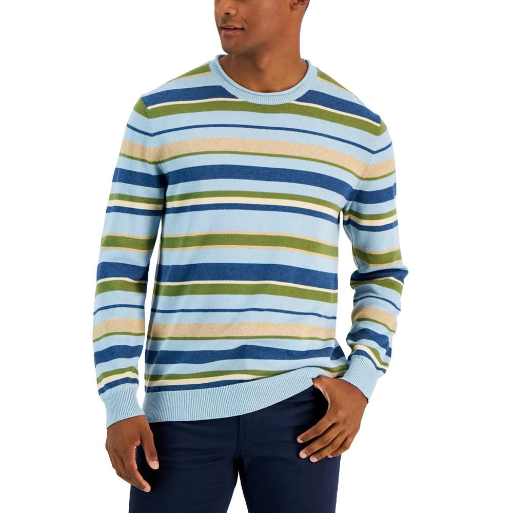 商品Club Room|Men's Striped Sweater, Created for Macy's,价格¥176,第1张图片