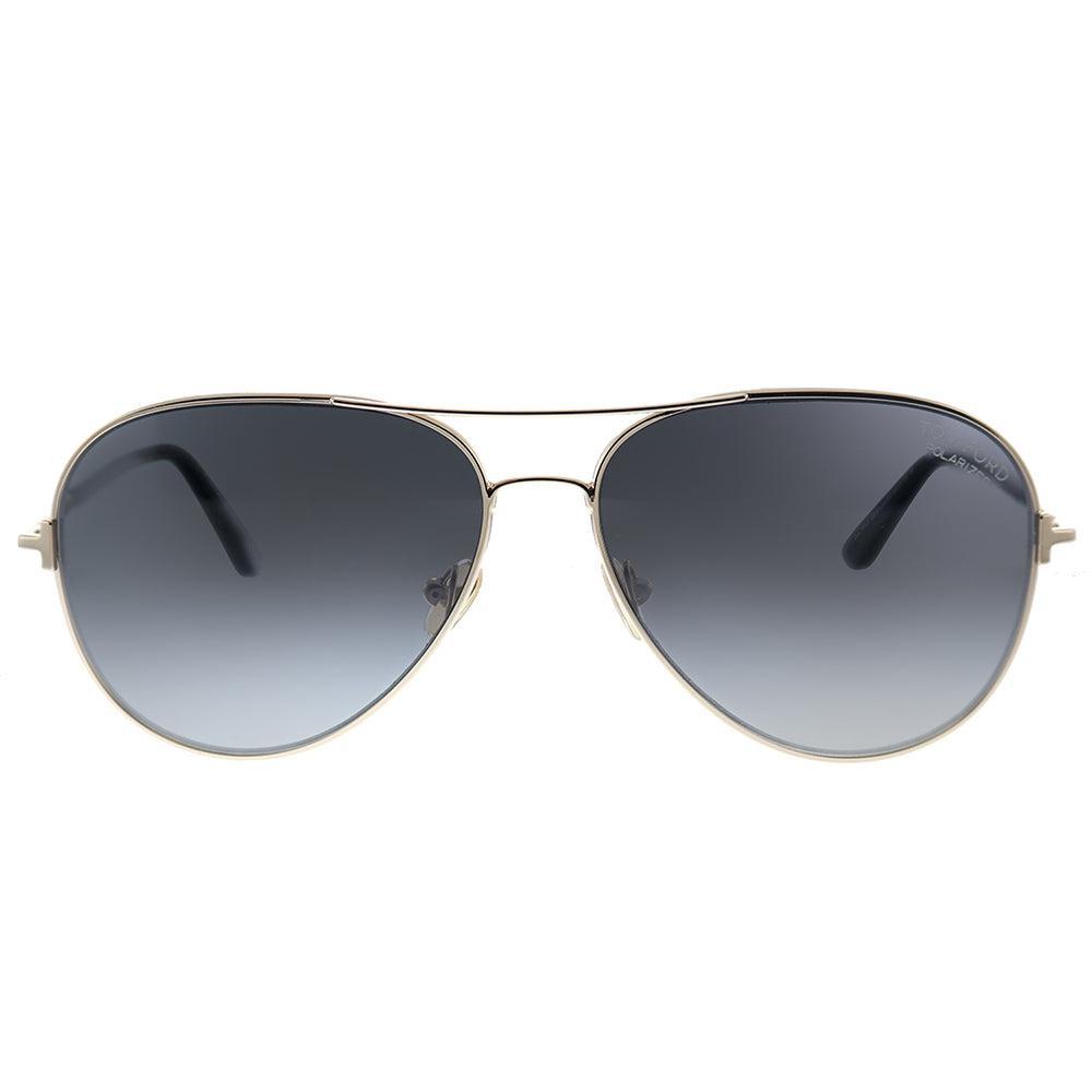 商品Tom Ford|Tom Ford Clark TF 823 28D 61mm Unisex Aviator Sunglasses,价格¥2004,第4张图片详细描述