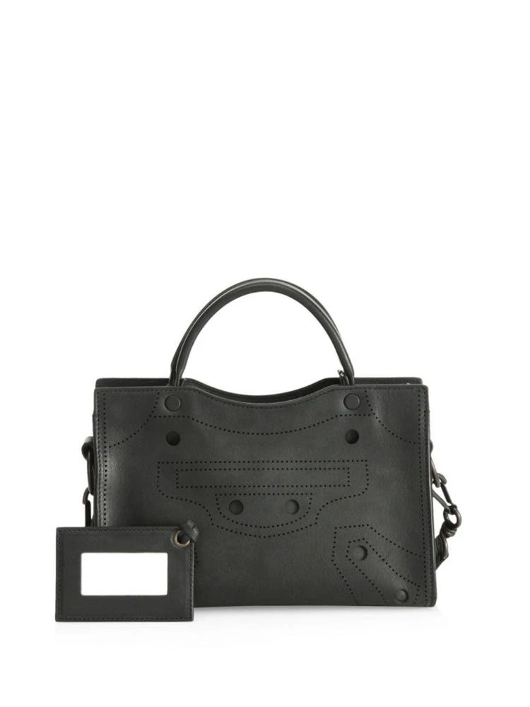 商品Balenciaga|Blackout Leather Satchel 机车包,价格¥9707,第1张图片