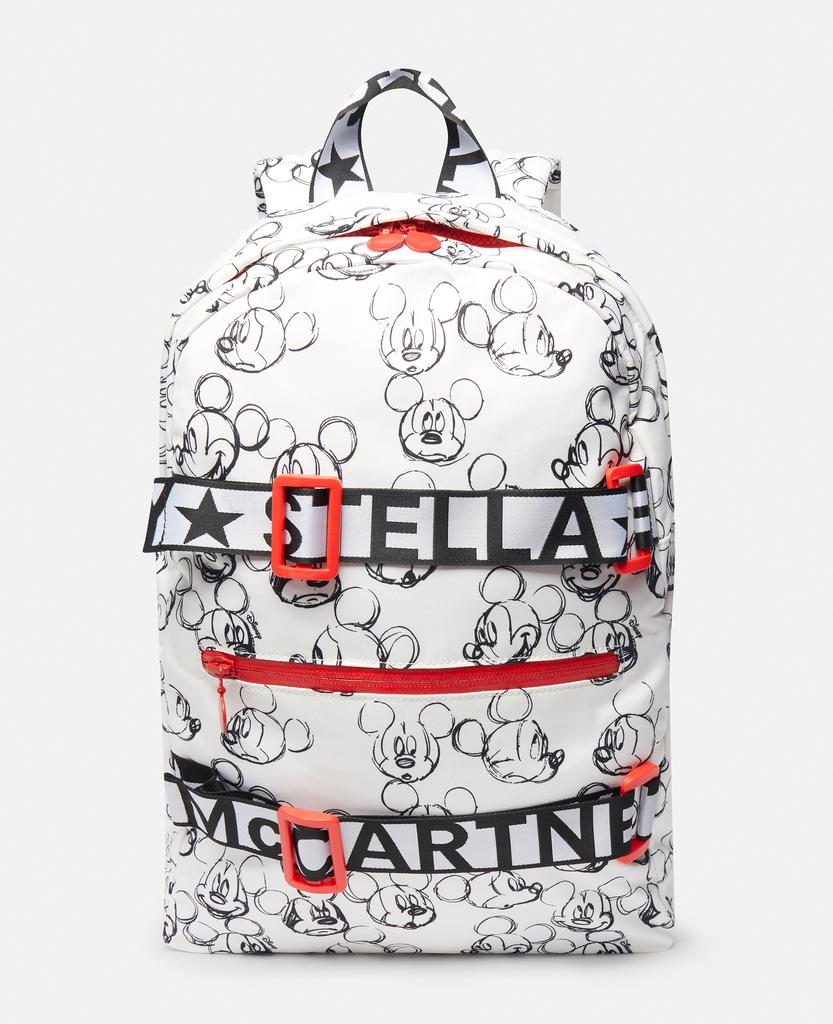 Stella McCartney - Fantasia Mickey Print Backpack, Woman, White商品第1张图片规格展示