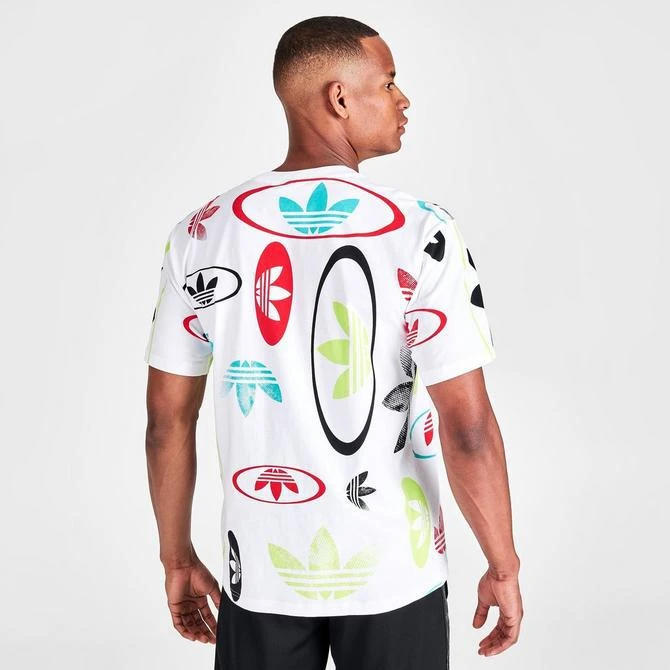 Men's adidas Originals All-Over Logo Print Short-Sleeve T-Shirt 商品